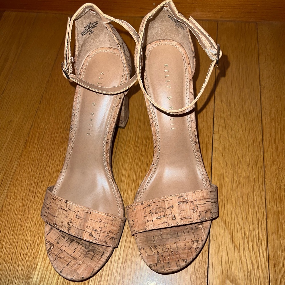 Kelly & Katie cork two strap sandals